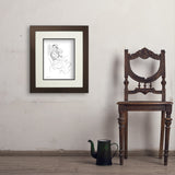 Fashion Sketch: Elegance - Art Print, 11x14 / Deluxe / Brown