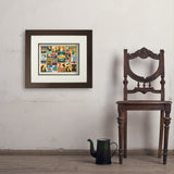 Dog Lover's Collage (Horizontal) - Art Print, 11x14 / Deluxe / Brown