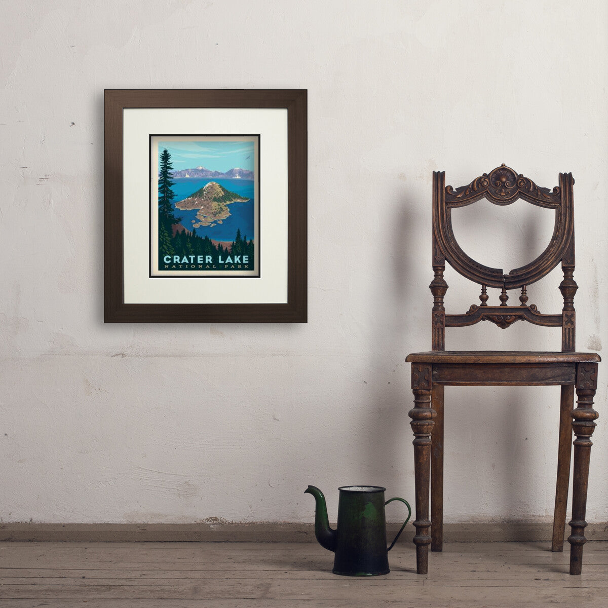 Crater Lake National Park: Watchman Peak Trail | Art Print