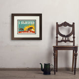 Cicada Invasion: I Survived (Horizontal) - Art Print, 11x14 / Deluxe / Brown