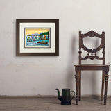 Flathead Lake, Montana (Horizontal) - Art Print, 11x14 / Deluxe / Brown