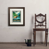 Caribou-Targhee National Forest - Art Print, 11x14 / Deluxe / Brown