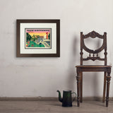 San Antonio, TX: River Walk (Horizontal) - Art Print, 11x14 / Deluxe / Brown