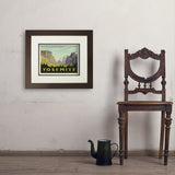 Yosemite National Park: Yosemite Valley (Horizontal) - Art Print, 11x14 / Deluxe / Brown