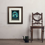 20,000 Leagues Under the Sea: Jules Verne - Art Print, 11x14 / Deluxe / Brown