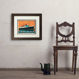 Long Beach, CA: Queen Mary - Art Print, 11x14 / Deluxe / Brown