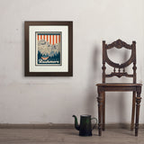 250th Anniversary USA: Mount Rushmore - Art Print, 11x14 / Deluxe / Brown
