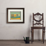 Flip Flops Hangin’ Out Together - Art Print, 11x14 / Deluxe / Brown
