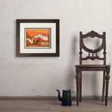 Map of Grand Canyon National Park - Art Print, 11x14 / Deluxe / Brown