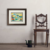 Great Lakes: Horizontal Map - Art Print, 11x14 / Deluxe / Brown