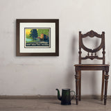 Great Smoky Mountain Railroad: Diesel Train - Art Print, 11x14 / Deluxe / Brown