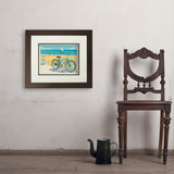 Beach Cruiser Bike - Art Print, 11x14 / Deluxe / Brown