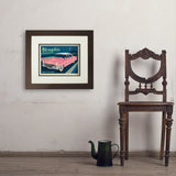 Memphis, TN: Pink Caddy (Horizontal) - Art Print, 11x14 / Deluxe / Brown