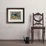 Space Travel Collage (Horizontal) - Art Print, 11x14 / Deluxe / Brown