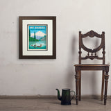 Mount Shasta, California - Art Print, 11x14 / Deluxe / Brown