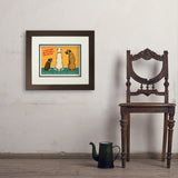 Middle Tennessee Boxer Rescue Fundraiser Print #4 (Nubs) - Art Print, 11x14 / Deluxe / Brown