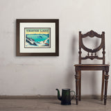 Crater Lake National Park: Winter Fox (Horizontal) - Art Print, 11x14 / Deluxe / Brown