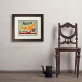 100th Anniversary Of Route 66 (Map) - Art Print, 11x14 / Deluxe / Brown