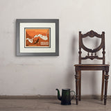 Map of Grand Canyon National Park - Art Print, 11x14 / Deluxe / Gray