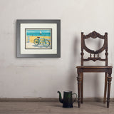 Beach Cruiser Bike - Art Print, 11x14 / Deluxe / Gray
