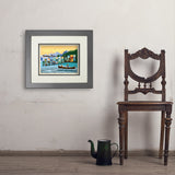 Flathead Lake, Montana (Horizontal) - Art Print, 11x14 / Deluxe / Gray