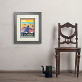 Florida: Sea Turtle Hatchling Habitats - Art Print, 11x14 / Deluxe / Gray