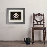 Pirate Flag - Art Print, 11x14 / Deluxe / Gray