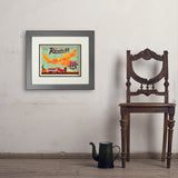 100th Anniversary Of Route 66 (Map) - Art Print, 11x14 / Deluxe / Gray