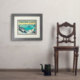 Crater Lake National Park: Winter Fox (Horizontal) - Art Print, 11x14 / Deluxe / Gray