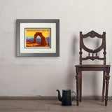 Arches National Park: Delicate Arch Sunset (Horizontal) - Art Print, 11x14 / Deluxe / Gray