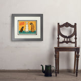 Middle Tennessee Boxer Rescue Fundraiser Print #4 (Nubs) - Art Print, 11x14 / Deluxe / Gray