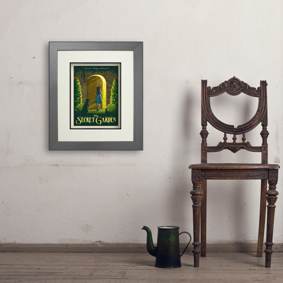 The Secret Garden: Frances Hodgson Burnett — Literary Art Print