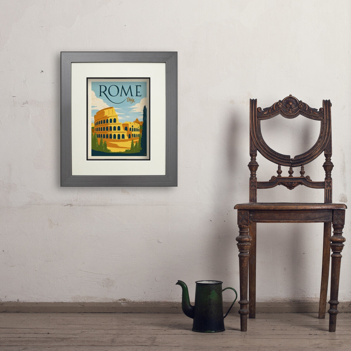 Italy: Rome — Vintage Travel Poster | Art Print – Anderson Design