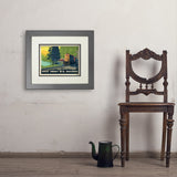 Great Smoky Mountain Railroad: Diesel Train - Art Print, 11x14 / Deluxe / Gray