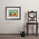 Cicada Invasion: I Survived (Horizontal) - Art Print, 11x14 / Deluxe / Gray