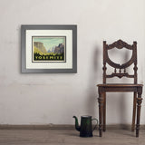 Yosemite National Park: Yosemite Valley (Horizontal) - Art Print, 11x14 / Deluxe / Gray