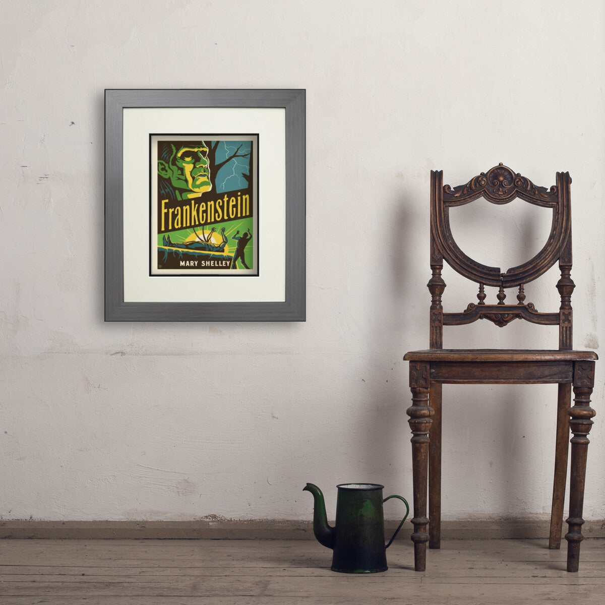 Frankenstein: Mary Shelley — Literary Art Print – Anderson Design