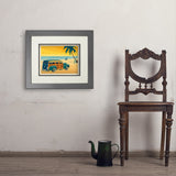 Woody On The Beach - Art Print, 11x14 / Deluxe / Gray