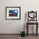 Christmas In The Smokies - Art Print, 11x14 / Deluxe / Gray