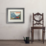 Glacier National Park: Going To The Sun Road (Horizontal) - Art Print, 11x14 / Deluxe / Gray