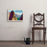 Zion National Park: Ascent To Angels Landing (Horizontal) - Art Print, 18x24