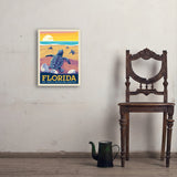 Florida: Sea Turtle Hatchling Habitats - Art Print, 18x24