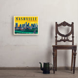 Nashville Sunset Skyline (Horizontal) - Art Print, 18x24