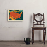 2024 Total Solar Eclipse Map - Art Print, 18x24