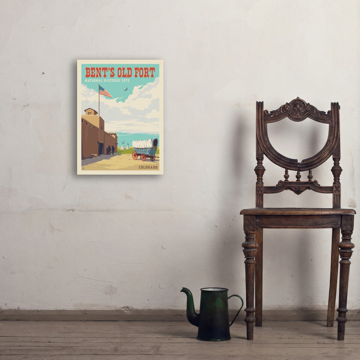 bents-old-fort-national-historic-site-co - 18x24 / Env