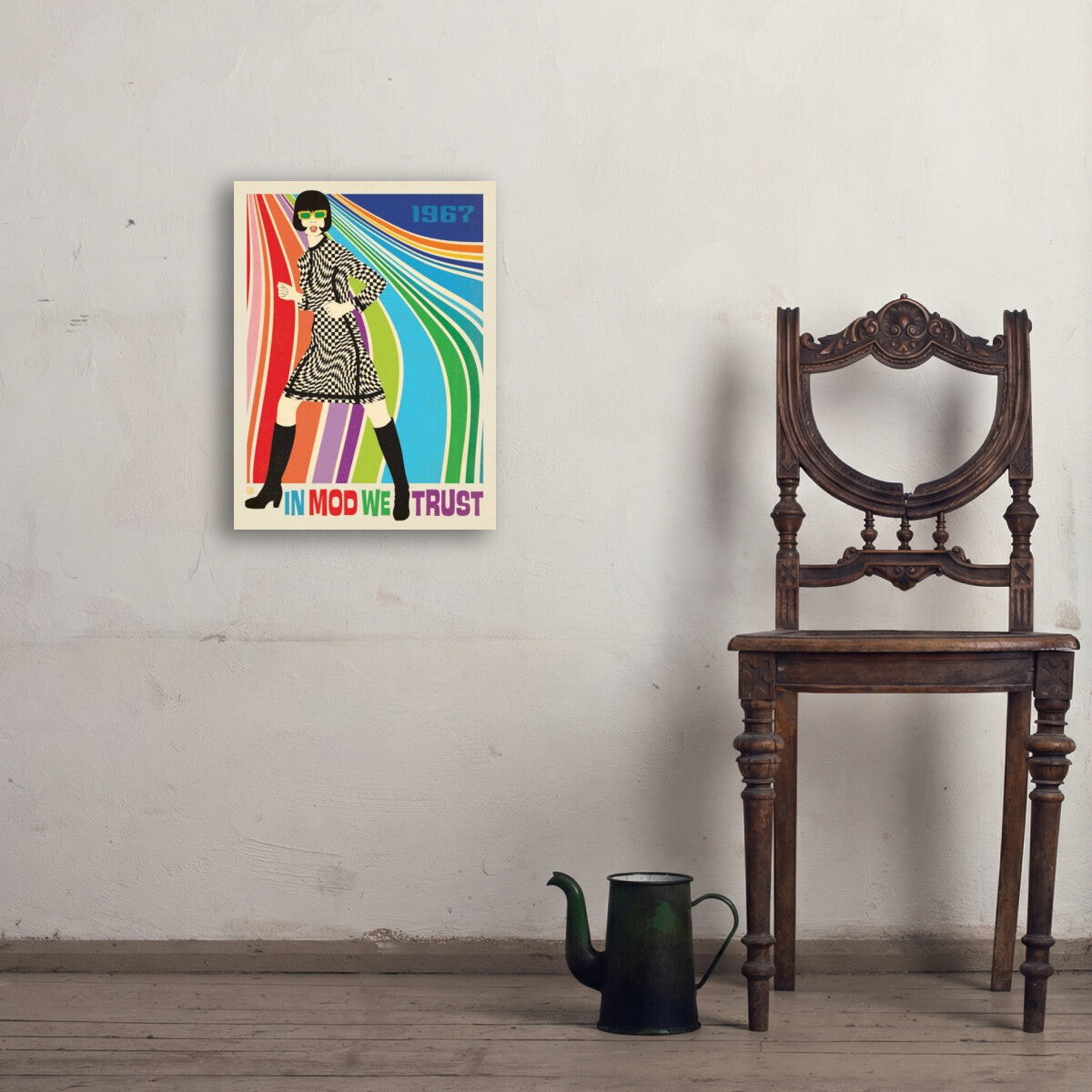 MOD Go-Go Dancer — Mid Century Modern Wall Art | Art Print