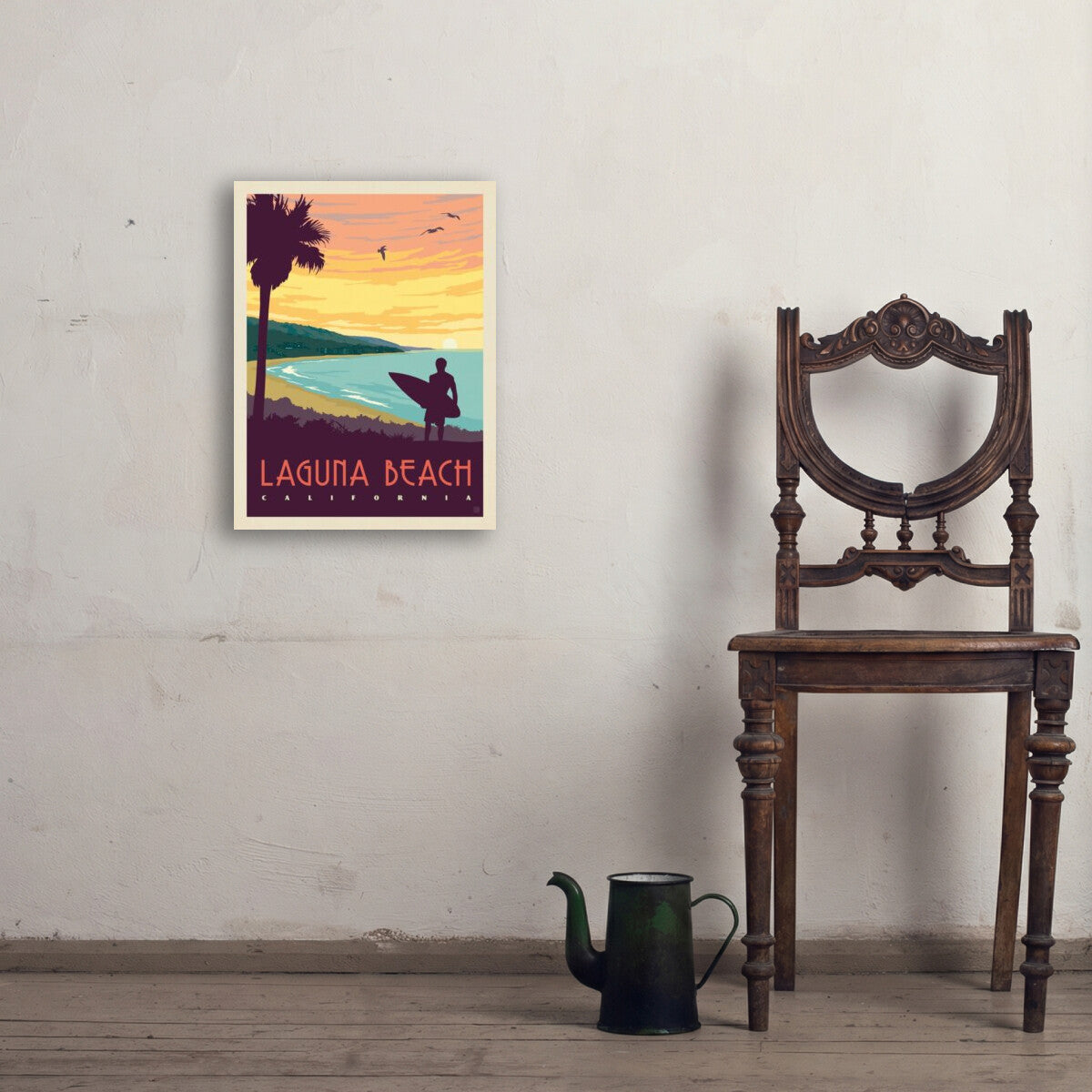 Laguna Beach, California — Vintage Travel Poster | Art Print