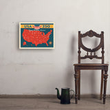 250th Anniversary USA: Commemorative Map - Art Print, 18x24