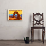 Arches National Park: Delicate Arch Sunset (Horizontal) - Art Print, 18x24