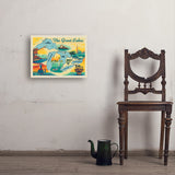 Great Lakes: Horizontal Map - Art Print, 18x24